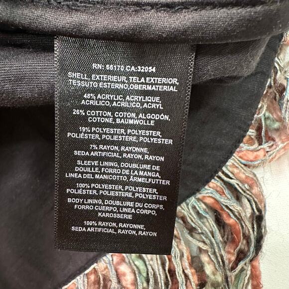 ETT TWA by Anthropologie Boucle Tweed Fringe Jacket - Picture 7 of 8